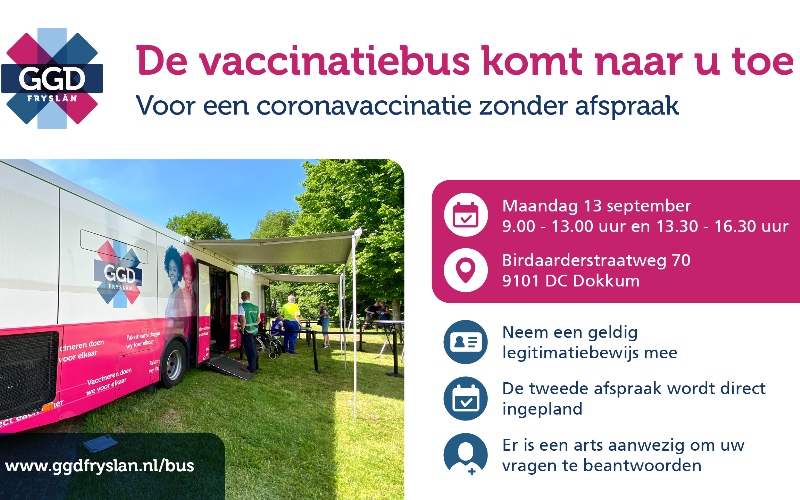 Vaccinatiebus in Dokkum